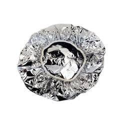 Shower Cap Heat Insulation Aluminum Foil Hat Elastic Bathing Cap for Women Hair Bathroom -Silver