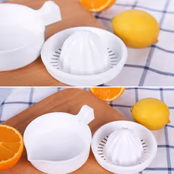 Manual Lemon Squeezer, Orange Squeezer, Orange Manual Hand Juicer Lid Rotation Press Anti- Reamer