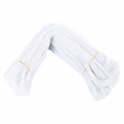 100 Pcs 30cm pipe cleaners, white