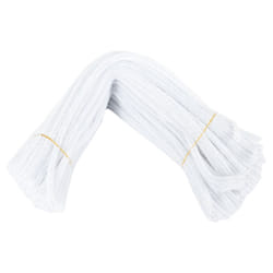 100 Pcs 30cm pipe cleaners, white