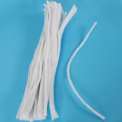 100 Pcs 30cm pipe cleaners, white
