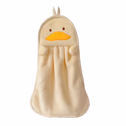 CNNOTEPAD Hanging Towel Absorbent Baby Towel Yellow