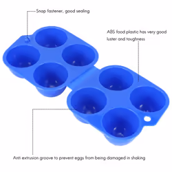 Camping Egg Box, Plastic Egg Box, Egg Storage Box, Portable Egg Box, 4 Egg Box