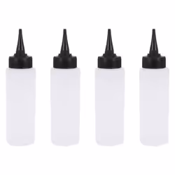 4Pcs 150Ml Salon Hair Color Measuring Applicator Bottle Scale Hairdressing Tool