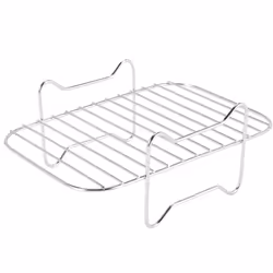 Air Fryer Rack for Ninja DZ201/DZ401 Foodi Accessories Stainless Steel Multi-Layer Stackable Dehydrator Rack