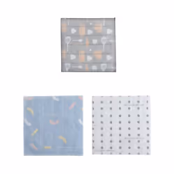 3PCS Printed Cotton Yarn Scouring Pad Absorbent Non-Linting Rag Kitchen Dish Cloth Decontamination Cleaning Towel