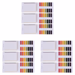 9 Set 240 Strips Professional 1-14 PH Litmus Paper Ph Test Strips Cosmetics Soil PH Test Paper Strips with Control Card