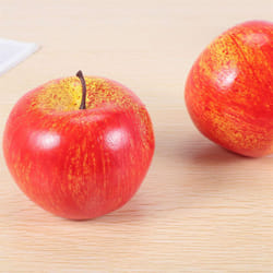 Decorative Artificial Plastic Fruits Imitation Home Decor 6pcs Red