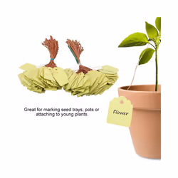 400Pcs Plant Hanging Tag Waterproof Plastic Labels Reusable Garden Markers Blank Nursery Seed Name Tags with Strings