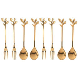 Tableware Coffee Spoon Fork,8 Pack Little Demitasse Espresso Spoon