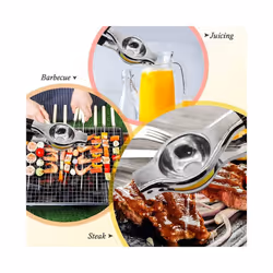 Lemon Squeezer - New Stainless Steel Manual Lemon Juicer, Lemon Squeezer Press with High Strength, Silicone Handle