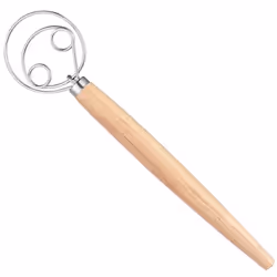 Danish Dough Whisk - Stainless Steel Danish Dough Hook,for Hand Mixing, Bread Hook, Pizza and Bread Pastry Making