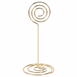 12 Pack Table Number Card Holders Photo Holder Stands Place Paper Clips, Circle Shape