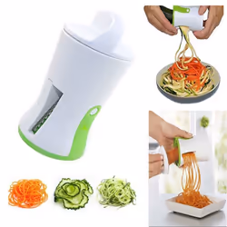 1 pc Spiral Funnel Vegetable Grater ABS Stainless Steel Carrot Cucumber Slicer Chopper Vegetable Spiral Blade Cutter