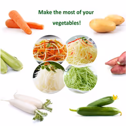 1 pc Spiral Funnel Vegetable Grater ABS Stainless Steel Carrot Cucumber Slicer Chopper Vegetable Spiral Blade Cutter
