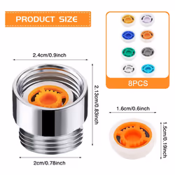 11 Shower Shower Flow Restrictor, Water Saving Insert, Flow Restrictor, for Shower, Water-Saving Shower Head