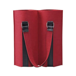 Red Wine Bag Fabric 2 Wine Bottle Tote Bag Carrier Felt Bottle Gift Storage Bags with Handle Champagne Bottle Cover Bags