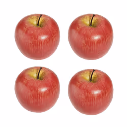 4 Artificial Red Apples-Decorative Fruit