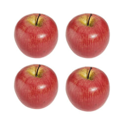 4 Artificial Red Apples-Decorative Fruit
