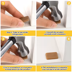 -in Drawer Glides Drawer Track Glide for Repairing Dressers, Making All the Drawers Slide Smoothly and Evenly 30Pcs