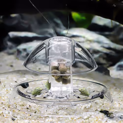 2 Pcs Snail Trap for Fish Tank Aquarium Plastic Clear Snail Trap Planarian Leech Catcher 6cm