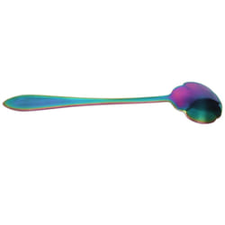 8 Flower Spoon Set, 410 Stainless Steel Reusable Tea Spoon, Stirring Spoon, Coffee Spoon Tea Tableware