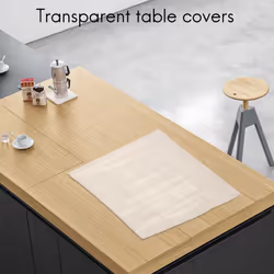 Transparent Waterproof Tablecloth PVC Table Cloth Solid Pattern Oil-Proof Tablecloth Glass Soft Cloth 1.0mm Desk Mat Cover