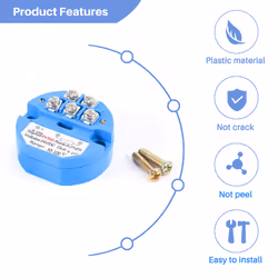 RTD PT100 Temperature Transmitter DC24V 50 ~ 100 degree Output 0-10V