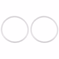 2X Seal Sealing Ring for Pressure Cookers 22 cm Inside Diameter, White