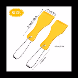20 PCS Plastic Scraper Tool Keychain Lottery Ticket Scratcher Tool Keychain Scraper for Lottery Tcket Scratcher Keyring