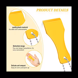 20 PCS Plastic Scraper Tool Keychain Lottery Ticket Scratcher Tool Keychain Scraper for Lottery Tcket Scratcher Keyring