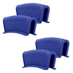 Thickened Silicone Pan Handle Cover Insulation Cover Pan Ear Clip Cast Iron Pan Frying Pan Wok Handle Holder,Blue,4PCS