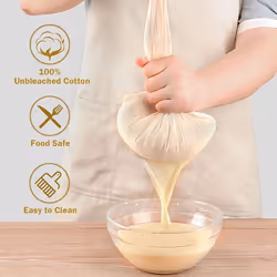 6 Pack Cheeseclothes, Unbleached Pure Cotton Muslin Clothes Soft Square Cheese Clothes for Cooking, Straining, Baking
