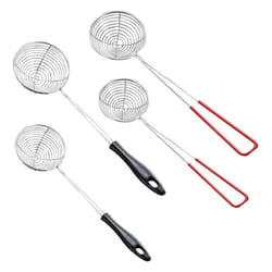 4 Pcs Wire Skimmer Strainer,Stainless Steel Skimmer Spoon,Mesh Colander with Long Handle for Hot Pot and Soup