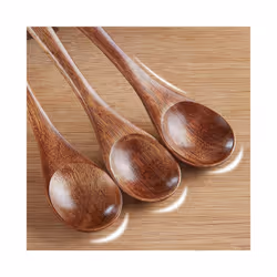 Small Wooden Spoons, 6Pcs Wooden Teaspoon for Cooking Small Condiments Spoon, Mini Wooden for Daily Use