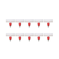 Chicken Nipples Tee Fittings - Fully Automatic Poultry Waterers Kit Chicken Water Drinker 10 Pack
