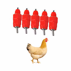 Chicken Nipples Tee Fittings - Fully Automatic Poultry Waterers Kit Chicken Water Drinker 10 Pack