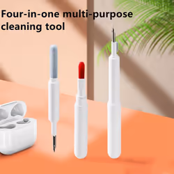 Portable 4-In-1 Headphone Cleaner Earbud Cleaning Pen Keyboard Camera In-Ear Earbud Multifunctional Cleaning Tool