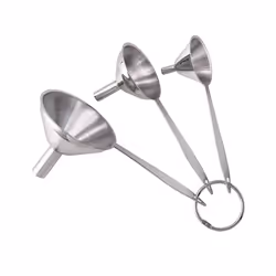 3 in 1 Funnels for Filling Bottles Stainless Steel Small Kitchen Funnel Set for Transferring Essential Oils Liquid