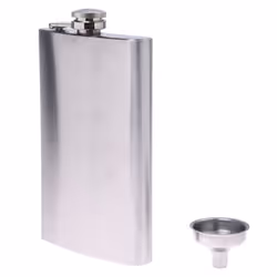 Whiskey Pocket 10oz Hip Flask Liquor Alcohol With Stainless Steel Screw Cap