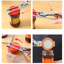 Master Opener Adjustable Jar & Bottle Opener, Adjustable Manual Jar Bottle Opener Kitchen Accessories