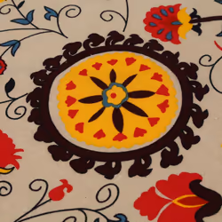 Vintage Square Cotton Linen Lace Sun Flower Tablecloth, Washable Tablecloth Dinner Picnic Table Cloth Assorted Size