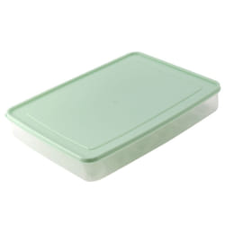 plastic Egg box kitchen egg storage box 24 Grid Eggs holder Stackable freezer storage egg storage Container green