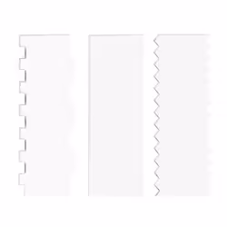 3 Pieces Cake Scrapers Clear Cake Icing Scraper Frosting Buttercream Cake Smoother Scraper Cake Edge Stripe