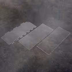 3 Pieces Cake Scrapers Clear Cake Icing Scraper Frosting Buttercream Cake Smoother Scraper Cake Edge Stripe