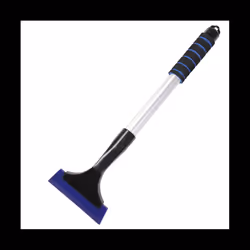 Extendable Ice Scraper Snow Brush Detachable Snow Removal Tool with Foam Handle 360 Pivoting Brush Head Snow Scraper B