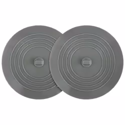 2 Pack Bathtub Stopper, 6 Inches Silicone Tub Stopper, Flat Suction Drain Covers, Bath Plug for Tub, Kitchens, Bathrooms