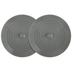 2 Pack Bathtub Stopper, 6 Inches Silicone Tub Stopper, Flat Suction Drain Covers, Bath Plug for Tub, Kitchens, Bathrooms