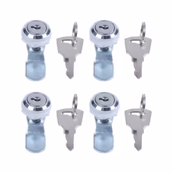 4X Useful Cam Locks for Lockers,Cabinet Mailbox,Drawers, Cupboards + Keys