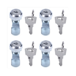 4X Useful Cam Locks for Lockers,Cabinet Mailbox,Drawers, Cupboards + Keys